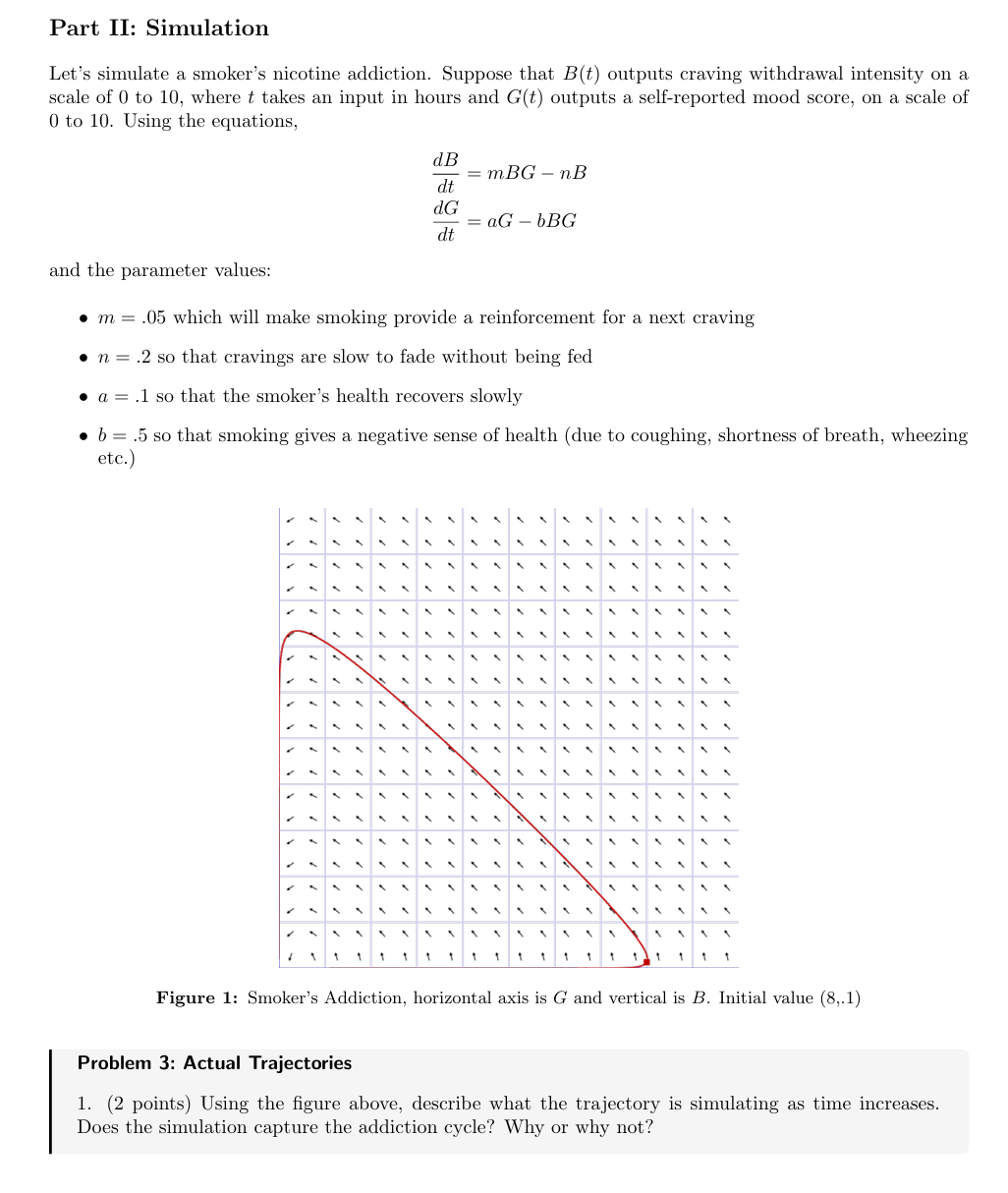 Problem 3 : Actual Trajectories 1 . ( 2 points )
