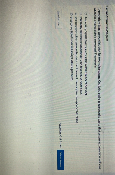 Current Attempt in Progress Corporations issue