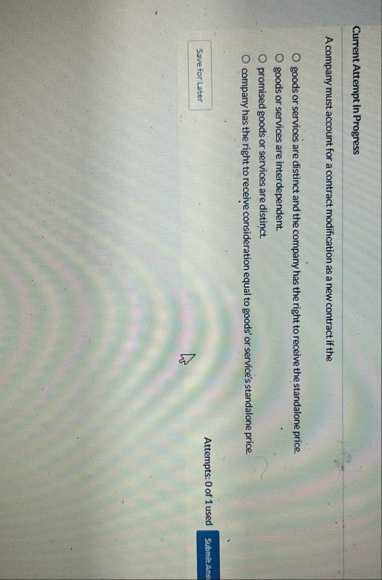 Current Attempt In Progress A company must