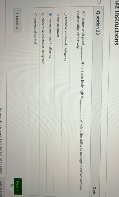 ulz instructions Question 2 3 3 pts A manager