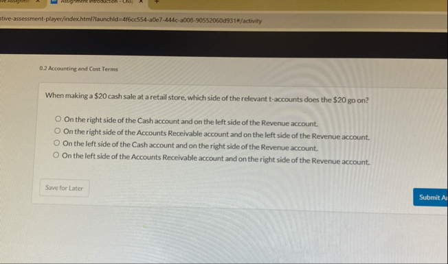 0 . 2 Accounting and Cost Terms When making a $ 2