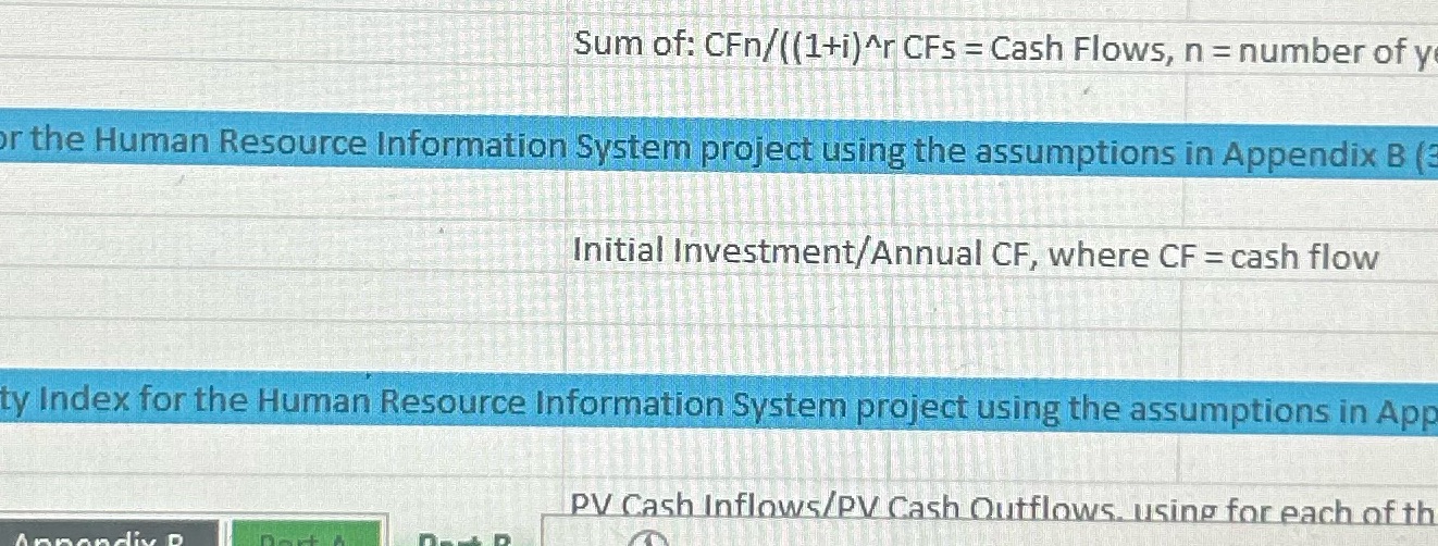 Calculate the NPV for the HRIS project using