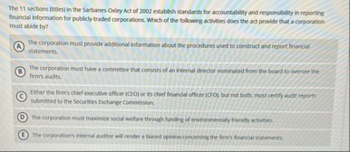 The 1 1 sections ( Difles ) in the Sarbanes -