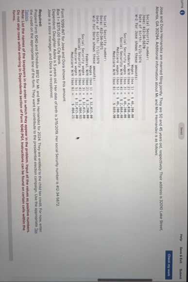 ums ( B ) Help Sowe 8 Ent Sibmit Jose and Dora