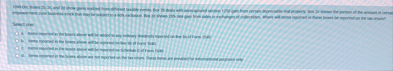 1 0 9 9 - DIV, Boxes 2 b , 2 c , and 2 d show