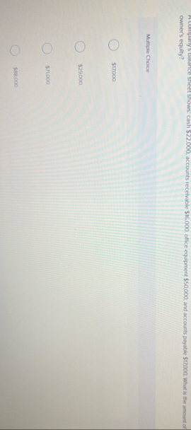 owner's equily? Multiple Choice $ 1 7 , 0 0 0 $ 2