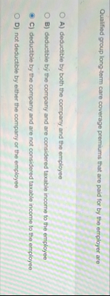 Qualified group long - term care coverage