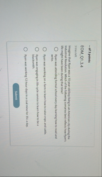 - - of 3 points EOM _ Q 1 . 3 . 4 3 tries left