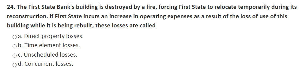 2 4 . The First State Bank's building is