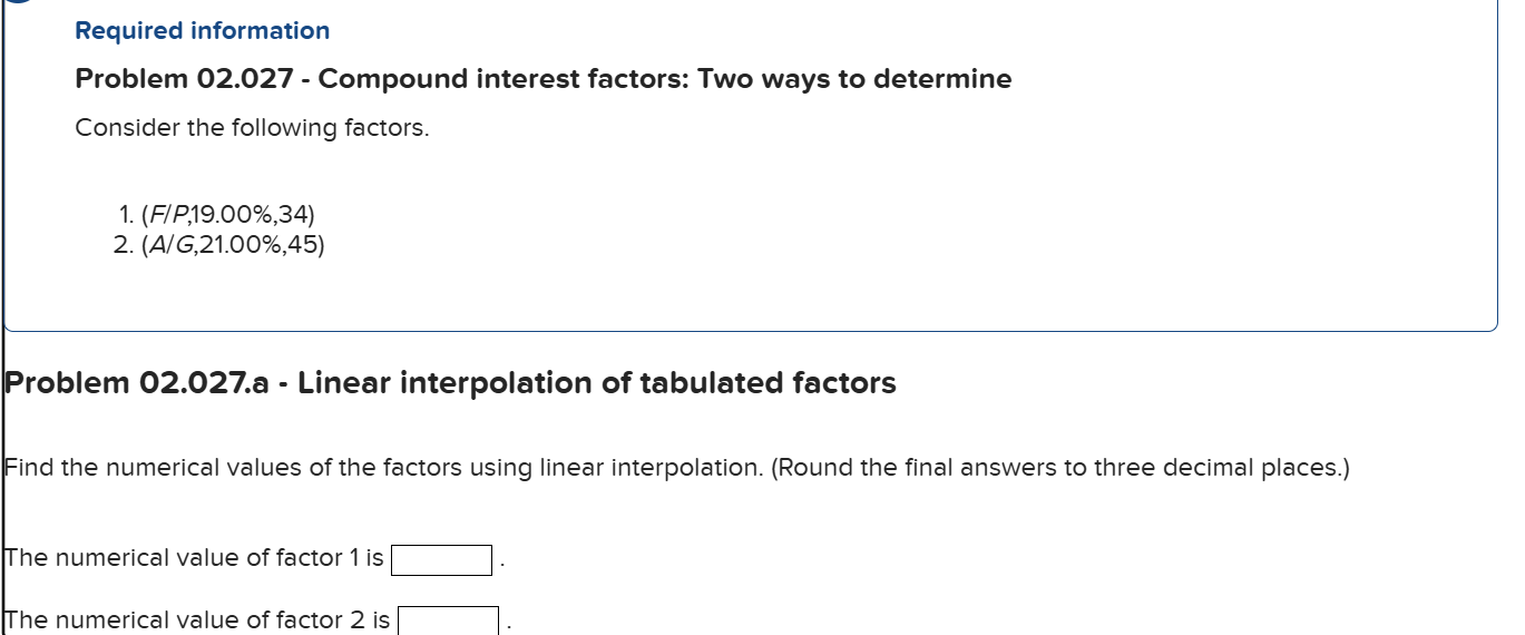 1 . Required information Problem 0 2 . 0 2 7 -