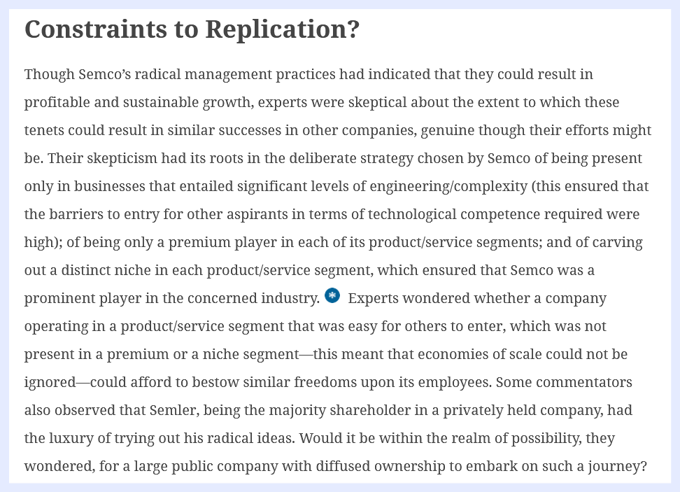 Assignment : Case Study: Disorganization at Semco