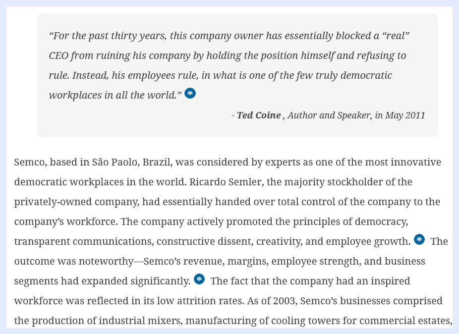 Assignment : Case Study: Disorganization at Semco