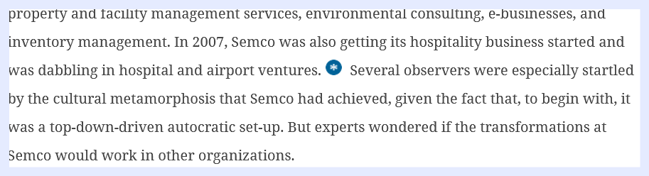 Assignment : Case Study: Disorganization at Semco