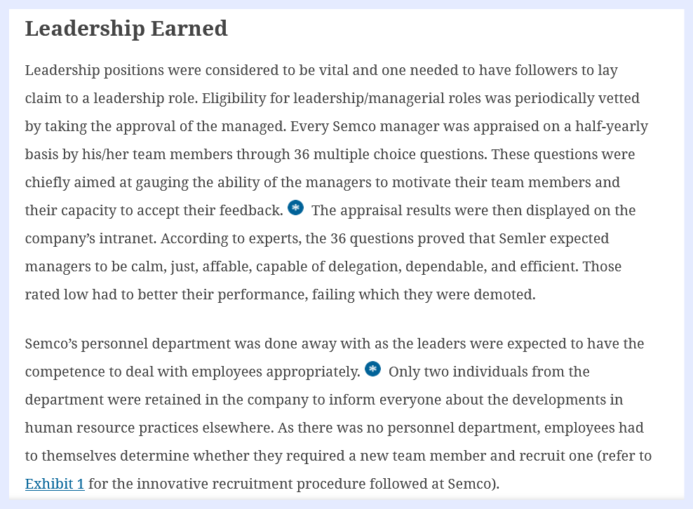 Assignment : Case Study: Disorganization at Semco