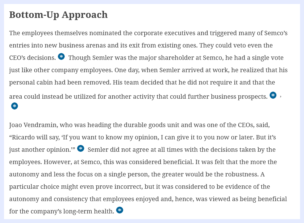 Assignment : Case Study: Disorganization at Semco