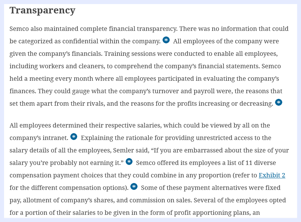 Assignment : Case Study: Disorganization at Semco
