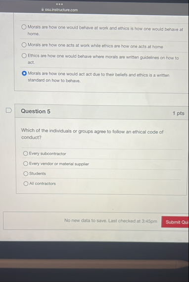 oxuinatructure.com Morals are how one would