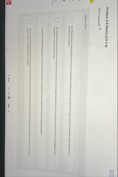 Problem 2 - 4 ( Static ) ( LO 2 - 4 ) What is