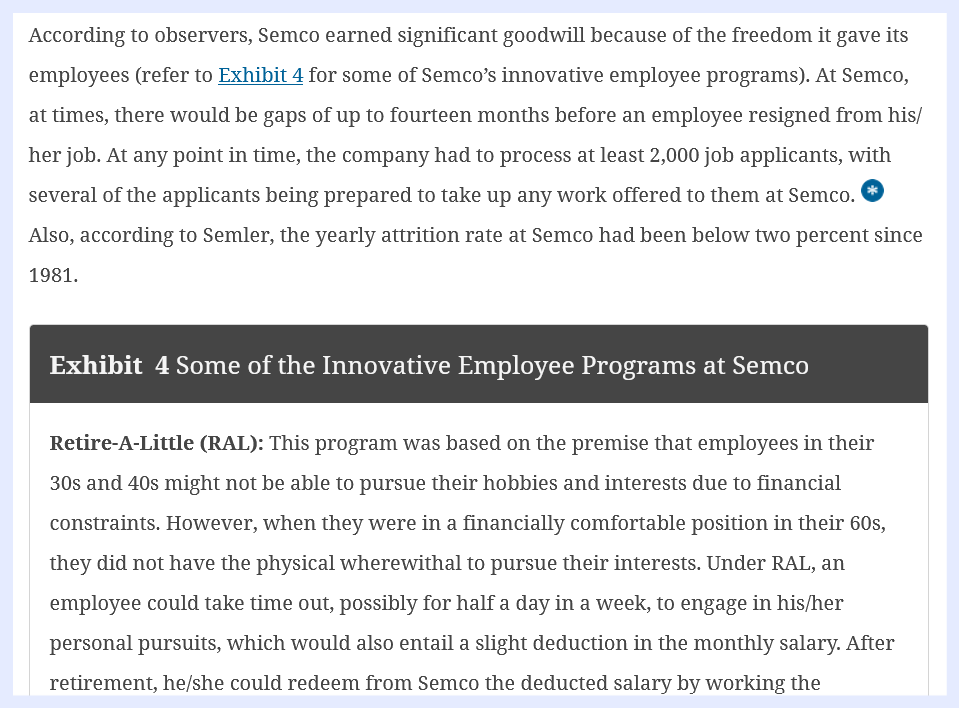 Assignment : Case Study: Disorganization at Semco