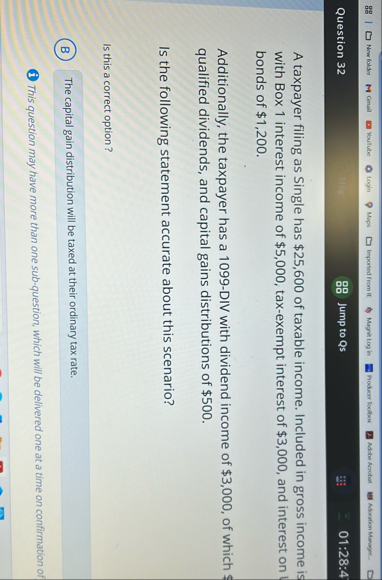 Question 3 2 Jump to Qs 0 1 : 2 8 : 4 A taxpayer