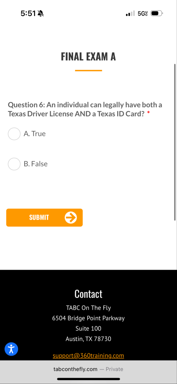 5 : 5 1 5 Gu FINAL EXAM A Question 6 : An