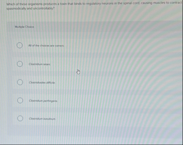 Which of these organams produces a tomin that