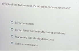 Which of the following is included in conversion