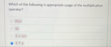 Which of the following is appropriate usage of