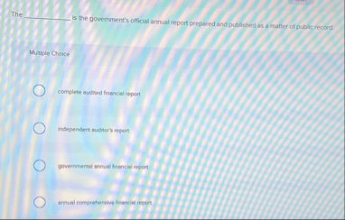 Th is the government's official annual report