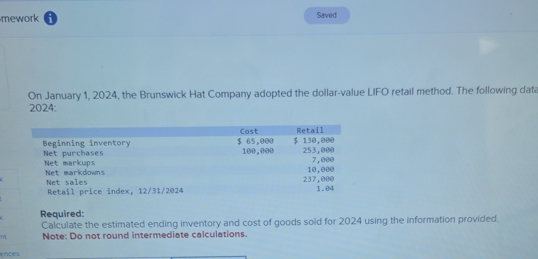 mework ( i On January 1 , 2 0 2 4 , the Brunswick