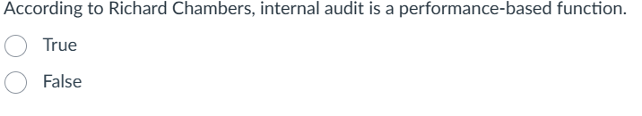 According to Richard Chambers, internal audit is