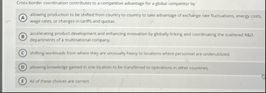 Cross - border coordination contributes to a