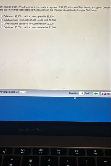 On April 3 0 , 2 0 1 5 , Zono Electronics, Inc.