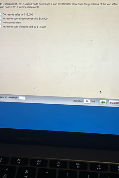 On December 3 1 , 2 0 1 5 , Juan Foods purchases