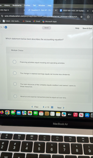 Ch . 1 Help Save 8 Exit Which statement below