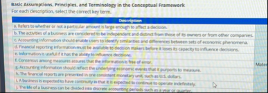 Basic Assumptions, Frinciples, and Terminology in