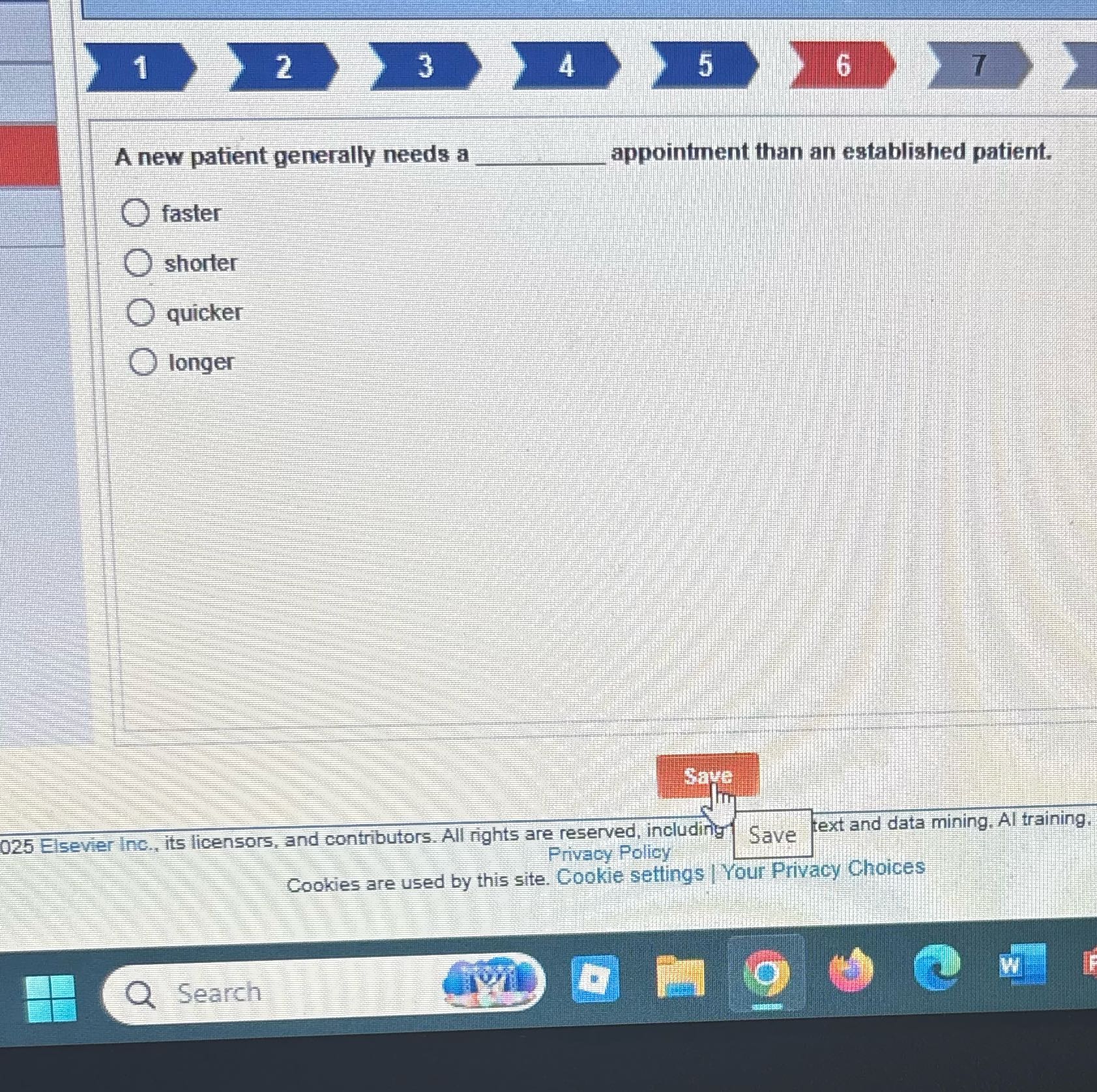 Answer for me 1 2 3 45 6 A new patient generally