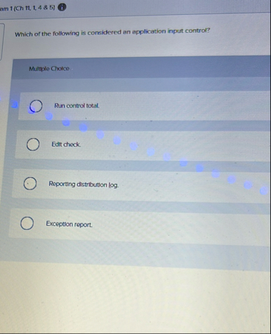 1 ( Ch 1 1 , 1 , 4 8 5 ) Which of the following