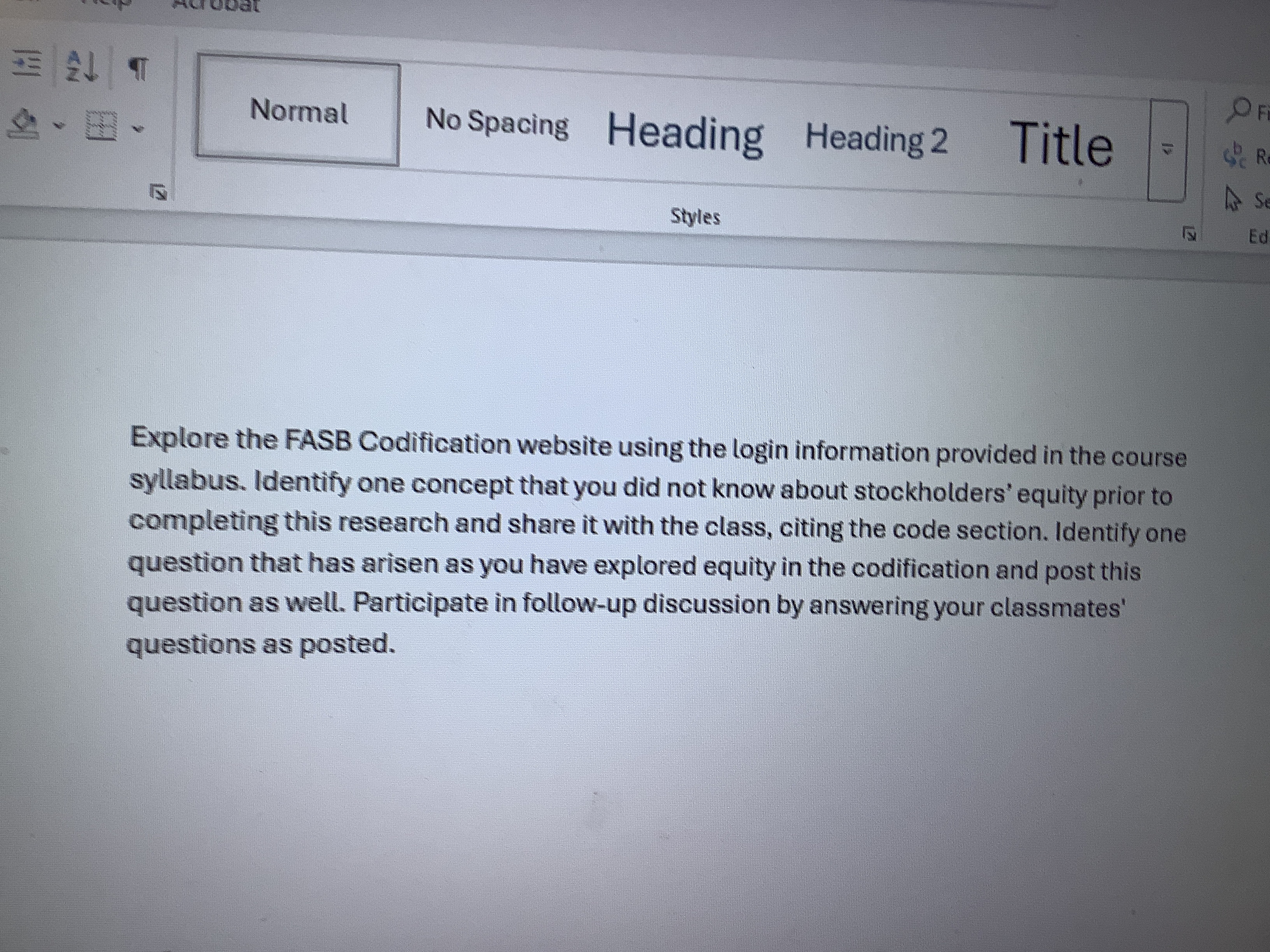 Explore the FASB Codification website using the