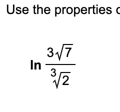 Use the properties l n ( 3 7 2 2 3 )