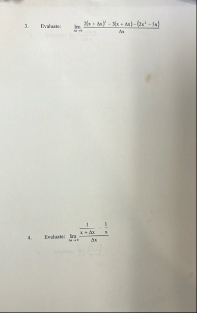 Evaluate: lim x 0 2 ( x x ) 2 - 3 ( x x ) - ( 2 x
