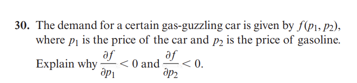 The demand for a certain gas - guzzling car i s