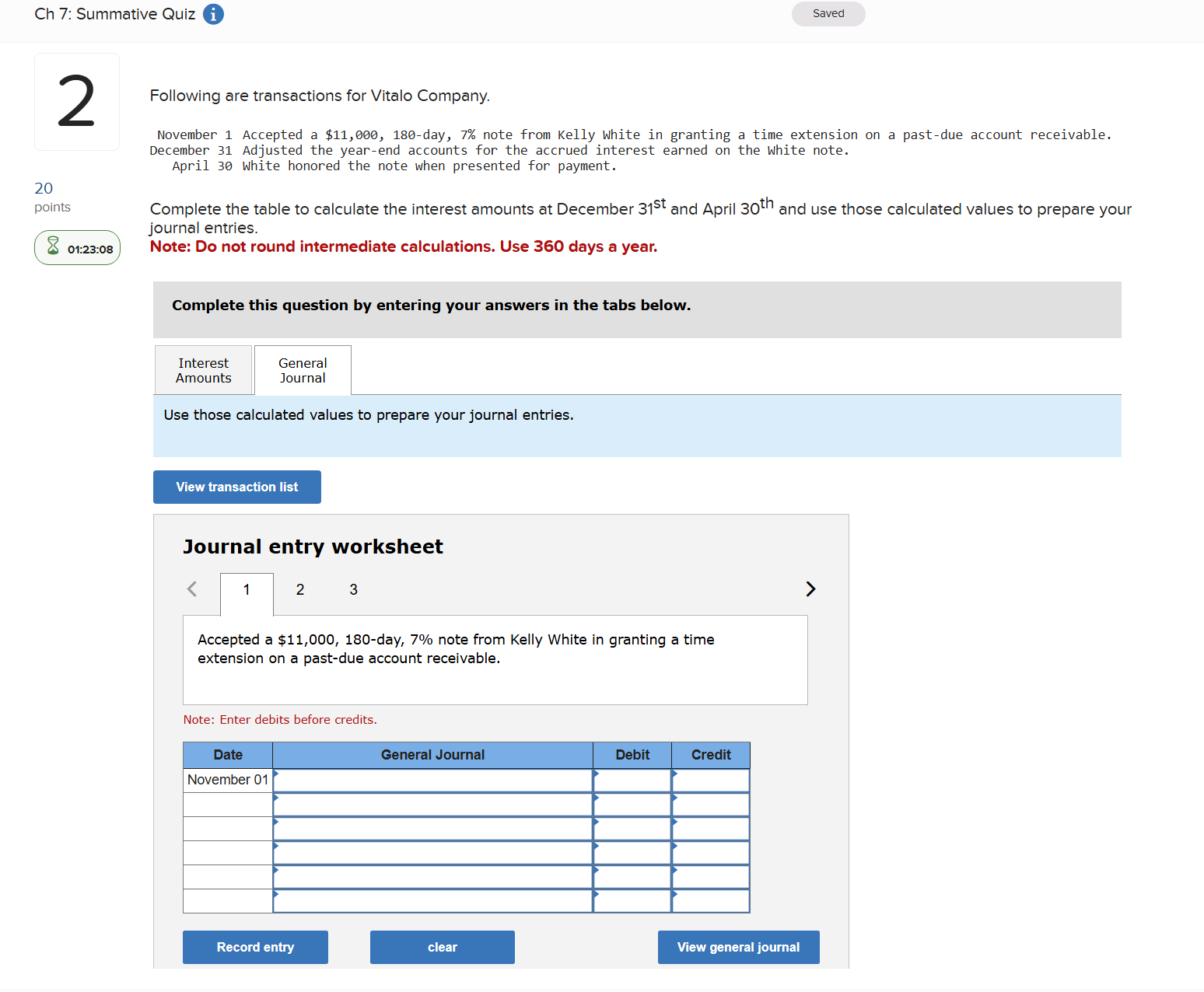 Use those calculated values to prepare your
