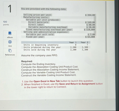 You are provided with the following data. \ table