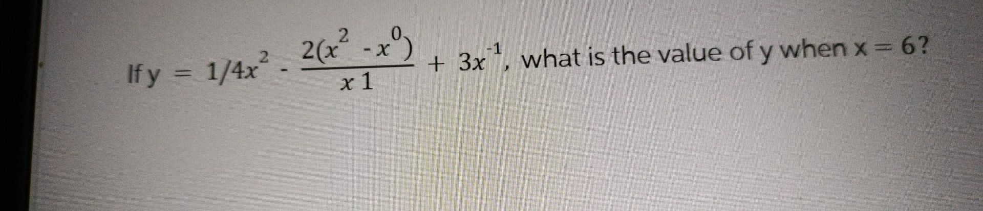 If y = 1 4 x 2 - 2 ( x 2 - x 0 ) x 1 + 3 x - 1 ,