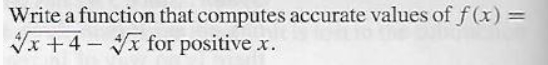 Write a function that computes accurate values o