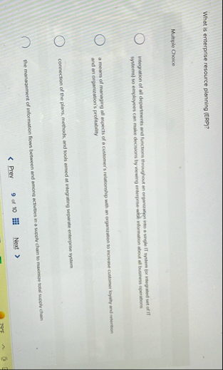 What is enterprise resource planning ( ERP ) ?