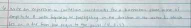Write an expression in cartesian coecdinates for