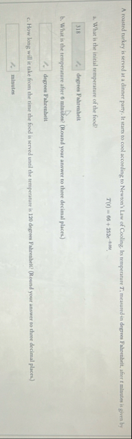 A roasted turkey is served at a dinner party. It