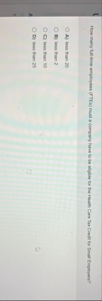 How many full - time employees ( FTEs ) must a